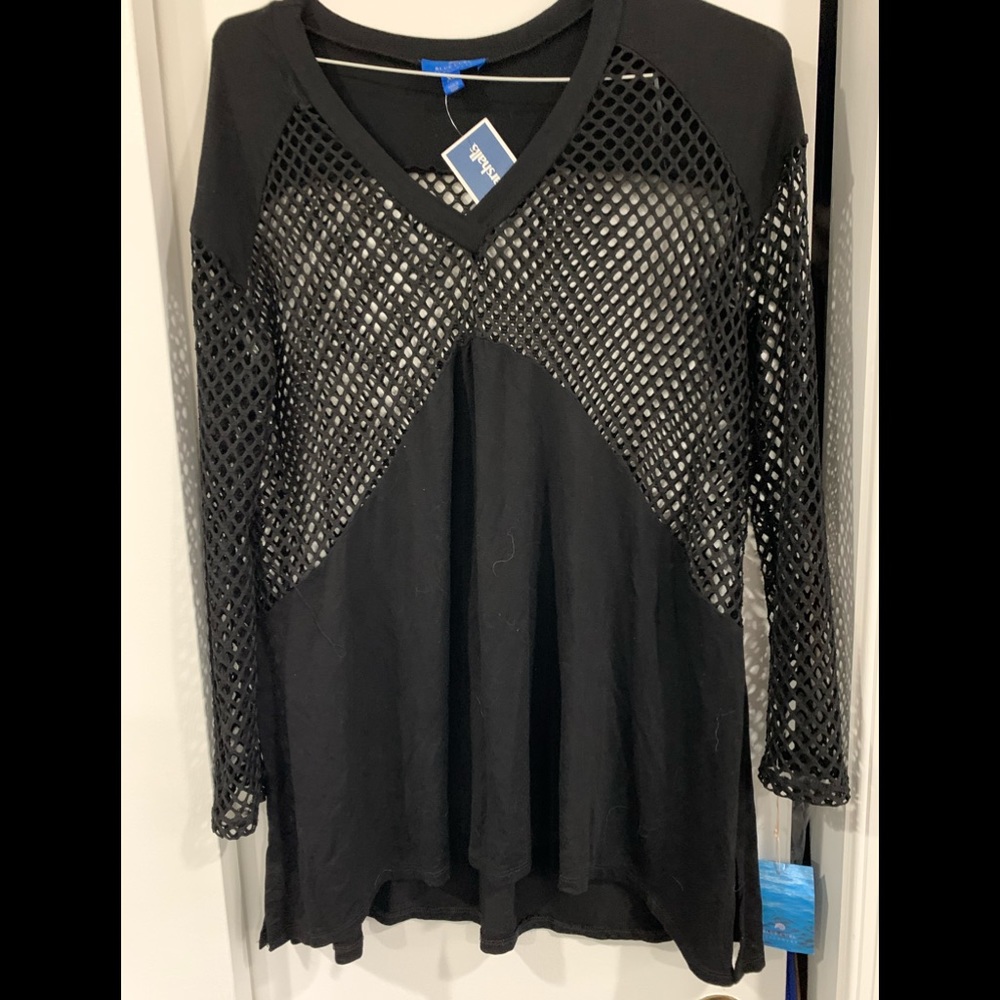 Blue Curl Beachwear coverup XL NWT